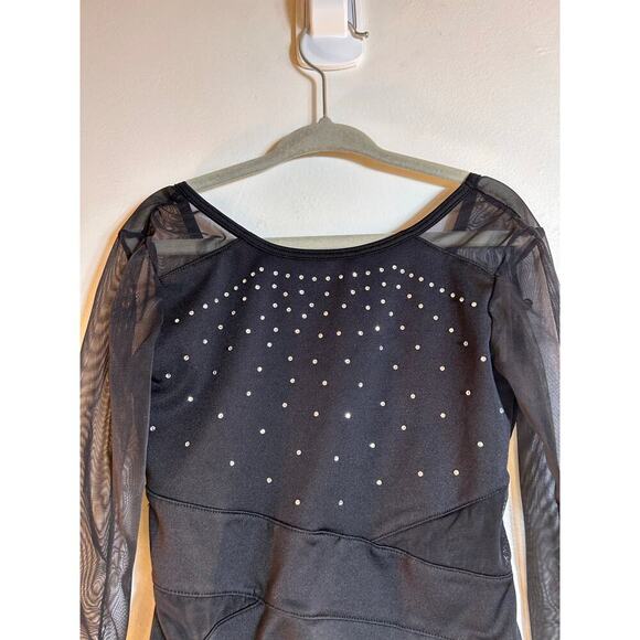 JUSTICE Girl’s Long Sleeve Dance/Gymnastic Leotard / Size: XS 5/6 - Picture 4 of 6